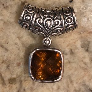 A by John Hardy Smoky Quartz CZ Slide